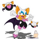  &lt;3 balloon bat_cracker blue_eyes blue_eyeshadow boots breasts chiropteran cleavage clothed clothing eyeshadow fangs female footwear high_heeled_boots high_heels inflatable makeup mammal rouge_the_bat sega sonic_the_hedgehog_(series) trowelhands whtie_background wings 