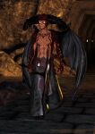  absurd_res asdwefr5508058 clothed clothing demon digital_media_(artwork) hi_res horn humanoid male my_character solo topless 