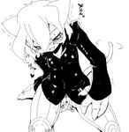  1girl animal_ears cat_ears censored cum cum_in_pussy cum_inside genderswap hunter_x_hunter monochrome nefelpitou nekomimi oekaki penis wavy_hair 