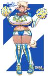  anthro bovid bovine cattle cheerleader cheerleader_outfit doodle_dip female hi_res mammal momo_(doodle_dip) pom_poms solo 