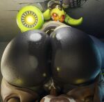  angry anus big_butt blizzard_entertainment bodily_fluids butt clothing cum cum_in_pussy cum_inside dominant dominant_female duo female forced forceful genital_fluids genitals hand_on_leg hand_on_thigh hi_res human larger_female looking_at_viewer looking_back machine male male/female mammal omnic orisa_(overwatch) overwatch penis pussy questionable_consent red_eyes robot shirt size_difference smaller_male snips456fur taur topwear video_games 