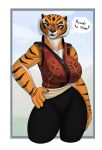  absurd_res anthro big_breasts breasts dreamworks felid female hi_res huge_breasts kung_fu_panda looking_at_viewer mammal master_tigress pancarta pantherine solo tiger 