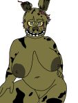  animatronic brown_nipples female female/female five_nights_at_freddy&#039;s five_nights_at_freddy&#039;s_3 fur green_body green_fur humanoid lagomorph leporid machine male male/female mammal nipples rabbit robot scottgames springtrap_(fnaf) thirstysimp15 undead video_games zombie 