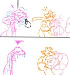  comic fourball foxglove_(roommates) french_kissing kissing mango_(roommates) 