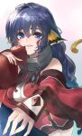  1girl animal_ears bare_shoulders blue_eyes blue_hair braid breasts cat_ears cat_girl cat_tail collar commentary_request e-co karura_(utawarerumono) large_breasts long_hair looking_at_viewer metal_collar open_mouth solo tail utawarerumono 
