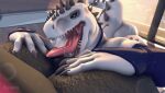  2022 3d_(artwork) 3d_animation anal animated anus big_butt butt digital_media_(artwork) dinosaur indominus_rex jurassic_park jurassic_world licking oral rayhuma reptile rimming scalie sex sharp_teeth teeth theropod tongue tongue_out universal_studios 