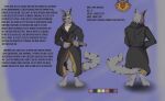  anthro backstory bottomwear clothing coat domestic_cat felid feline felis fluffy fluffy_tail gun hi_res lordofnothin1 maine_coon male mammal model_sheet pants ranged_weapon sawed-off_shotgun shotgun solo topwear trenchcoat turtleneck weapon 