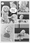  absurd_res age_difference anatid anseriform avian bed bedroom bird blush cleaning clothing comic della_duck dewey_duck dialogue disney duck ducktales ducktales_(2017) duo female furniture genitals hi_res incest_(lore) inside male monochrome mother mother_and_child mother_and_son older_female parent parent_and_child penis sleeping small_penis son therita3k younger_male 