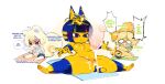  &lt;3 &lt;3_eyes ... animal_crossing ankha_(animal_crossing) anthro anus balls blue_anus blue_eyes blue_hair blue_pussy blush bodily_fluids bottomwear breasts canid canine canis chubby_female clothed clothing cum cum_on_breasts cum_on_pussy domestic_cat domestic_dog egyptian english_text erection felid feline felis female fur genital_fluids genitals hair humanoid_genitalia humanoid_penis isabelle_(animal_crossing) male mammal marshal_(animal_crossing) navel nintendo nipples nude pants penis pussy rodent sciurid slightly_chubby smile spread_legs spreading tan_body tan_fur tan_hair tears text thought_bubble thoughts vanillamilk vein veiny_penis video_games white_body white_fur white_hair yellow_body yellow_fur yoga yoga_pants 