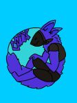  anthro blue circle gray highlights_(coloring) lavender_fur machine male mouth_closed onyxlunareclipse protogen purple sitting sleeping solo visor 