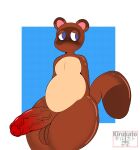  animal_crossing anthro balls belly big_belly big_penis blush brown_body brown_fur canid canine clothing erection foreskin fur genitals hi_res humanoid_genitalia humanoid_penis kirukato male mammal nintendo nude penis raccoon_dog simple_background solo tanuki thick_penis thick_thighs tom_nook_(animal_crossing) vein veiny_penis video_games 