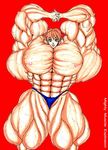  abs extreme_muscles muscle muscles muscular neon_genesis_evangelion nipples no_bra shikinami_asuka_langley soryu_asuka_langley souryuu_asuka_langley topless veins 