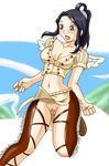  black_hair chaps laki laki_(one_piece) no_panties one_piece 