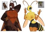  animal_humanoid anthro arthropod arthropod_humanoid bedroom_eyes blattodea breast_squish breasts clothed clothed/nude clothing cockroach cockroach_humanoid duo female hi_res humanoid hymenopteran hymenopteran_humanoid idolomantises insect insect_humanoid male male/female muscular muscular_humanoid muscular_male narrowed_eyes nude seductive squish wasp_humanoid 