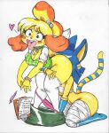  &lt;3 2022 animal_crossing ankha_(animal_crossing) anthro anthro_on_anthro black_eyes black_nose blue_hair bodily_fluids bottomwear bracelet breasts canid canine canis chest_wraps cleavage clipboard clothed clothing cunnilingus dipstick_tail domestic_cat domestic_dog drooling duo felid feline felis female female/female fur green_bottomwear green_clothing green_skirt hair hi_res implied_cunnilingus implied_oral isabelle_(animal_crossing) jewelry kneeling leaning leaning_forward leg_wraps legwear mammal markings nintendo open_mouth oral panties panties_down partially_clothed pen pink_clothing pink_panties pink_underwear ring_(marking) ringtail saliva sex shih_tzu shirt simple_background skirt skirt_down standing surprise tail_markings thigh_highs tongue tongue_out topwear toy_dog two_tone_tail underwear underwear_down vaginal vampiricpig video_games white_background white_body white_clothing white_fur white_legwear white_thigh_highs wraps yellow_body yellow_fur 