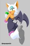  absurd_res anthro aquapaulo big_butt boots bubble butt butt_focus chiropteran clothing female footwear hi_res huge_butt legwear mammal rear_view rouge_the_bat sega solo sonic_the_hedgehog_(series) thick_thighs thigh_boots thigh_highs wings 