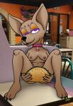  anthro bell canid canine canis chihuahua claws collar covering covering_self domestic_dog eyeshadow female food hi_res makeup mammal multi_nipple nipples photo_background snaxattacks solo taco taco_bell toy_dog whiskers 