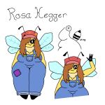  anthro arthropod bee black_sclera brown_hair clothed clothing dimsun fan_character female hair hymenopteran insect short_stack slightly_chubby solo thick_thighs wings 