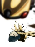  absurdres animal_focus blurry blurry_foreground bug commentary_request depth_of_field highres ninjask no_humans pokemon pokemon_(creature) red_eyes shedinja shell suchi_(fsur7444) white_background 