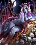  animal_humanoid areola breasts dragon dragon_humanoid female hi_res horn horned_humanoid humanoid lerapi nipple_piercing nipples nude piercing solo thick_thighs wide_hips 