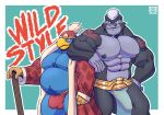  anthro ape avian biceps bird body_hair bottomwear bulge chest_hair clothed clothing duo front_view gorilla gorimondo_(kirby) haplorhine hi_res king_dedede kirby_(series) loincloth male male/male mammal muscular navel nintendo nipples partially_clothed penguin primate pubes punksterne video_games 