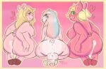  &lt;3 2d_(artwork) anthro balls big_(disambiguation) big_breasts big_butt blonde_hair blue_eyes blush bodily_fluids breasts butt cum cum_in_ass cum_inside cum_on_balls cum_on_pussy domestic_pig facial_piercing female fur genital_fluids genitals girly green_eyes group hair hi_res hooved_toes leaking_cum male mammal multicolored_hair nipples nose_piercing nose_ring penis penis_backwards piercing pink_body pink_fur pknicky pussy signature suid suina sus_(pig) swirly_tail trio two_tone_hair 