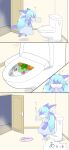  anthro bathroom character_request clothed clothing desperation dosxor duo facesitting fan_character female hi_res humiliation implied_scat male male/female panties panties_down partially_clothed pink_clothing pink_panties pink_underwear pooping_on_face side_view sitting tired_eyes toilet toilet_bowl toilet_paper toilet_slave toilet_use underwear underwear_down 