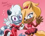  anthro blush breasts canid canine canis claws cleavage clothed clothing duo fangs female female/female hi_res idw_publishing jens_drawings_(artist) lemur lipstick looking_at_viewer makeup mammal primate sega sonic_the_hedgehog_(comics) sonic_the_hedgehog_(idw) sonic_the_hedgehog_(series) strepsirrhine tangle_the_lemur whisper_the_wolf wolf 