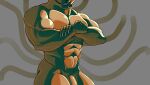  2022 9_tails abs absurd_res anthro barazoku biceps canid canine claws digital_media_(artwork) finger_claws flaccid fox genitals hi_res kurama male mammal multi_tail muscular muscular_anthro muscular_male muscular_thighs naruto navel nude open_mouth open_smile pecs penis pinumontbalou pinup pose quads sharp_teeth smile solo tailed_beast teeth thick_thighs tongue 