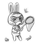  ambiguous_gender animal_crossing anthro arachnid armor arthropod blush blush_stickers bottomless butterfly butterfly_net chibi clothed clothing daisy_(doom) doom_(series) half-closed_eyes headgear helmet id_software insect lagomorph lepidopteran leporid looking_at_viewer mammal mygalomorph narrowed_eyes nintendo rabbit scorpion senorkah shaded_sketch shirt shoulder_pads sketch solo spider tarantula topwear video_games 