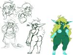  a_hat_in_time annoyed aspenofsimpcon big_breasts breasts female genitals goblin hair hi_res human humanoid long_ears long_hair long_nose mammal nude pussy queen_vanessa_(ahit) short_stack size_transformation sketch slightly_chubby solo thick_thighs transformation wide_hips 