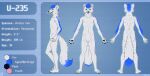  5_fingers anthro arctic_fox biped black_nose black_pawpads blue_body blue_ears blue_eyes blue_fur blue_hair blue_tail canid canine cheek_tuft claws crotch_tuft dipstick_ears dipstick_tail facial_tuft fangs fingers fox front_view fur glistening glistening_eyes grey_claws hair hand_on_hip hi_res inner_ear_fluff male mammal markings model_sheet multicolored_body multicolored_ears multicolored_fur neck_tuft open_mouth pawpads pink_tongue rear_view short_hair side_view skyelegs solo standing tail_markings tongue tuft two_tone_body two_tone_fur whiskers white_body white_ears white_fur white_inner_ear_fluff white_tail 