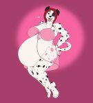  anthro canid canine canis clothing dalmatian domestic_dog female hair hi_res mammal pregnant sammie_(spyingredfox) solo sweetvixsin 