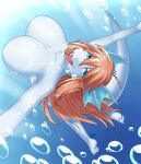  absurd_res anthro big_breasts breasts bubble coolryong dragon female hair hi_res looking_at_viewer marine nude smile solo underwater water wingless_dragon 