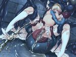  ahegao blonde_hair breasts bug censored cg cum cum_inflation dutch_angle huge_penis indoors inflation large_breasts monster monster_park mosaic_censoring nipples peeing penis shoe_dangle source_request sperm stomach_bulge tentacle tentacles thighhighs 