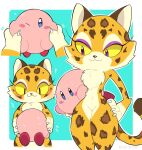  anthro clawroline claws felid female fur kiirono kirby kirby_(series) kirby_and_the_forgotten_land leopard makeup mammal nintendo nude pantherine smile spots tuft video_games 