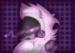  &lt;3 anthro bajoogies chibi endercaty fur girly machine male pink_body pink_fur portrait pose protogen solo tongue tongue_out 