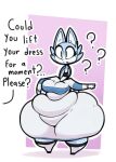  2019 anthro belly big_belly bottom_heavy clothed clothing digital_media_(artwork) elisa_(maddeku) english_text female hi_res huge_hips huge_thighs hyper hyper_hips hyper_thighs looking_at_another maddeku mammal murid murine overweight overweight_female rat rodent solo text thick_thighs wide_hips 