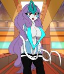  anthro big_breasts breasts clothing female female/female front_view fur hand_on_hip hi_res humanoid legendary_pok&eacute;mon legwear looking_at_viewer nintendo panties pok&eacute;mon pok&eacute;mon_(species) samrunner solo suicune thick_thighs underwear video_games 