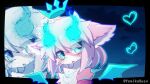  &lt;3 animal_humanoid animated anthro background_character blue_eyes clothing crown domestic_cat ears_down felid feline felis fire fluffy fur girly hair horn humanoid hybrid kemono lagomorph lagomorph_humanoid leporid leporid_humanoid looking_at_viewer magic male mammal mammal_humanoid neck_tuft nyaswitchnya pattern_clothing paws pink_body pink_clothing pink_fur pivoted_ears rabbit rabbit_humanoid smile solo striped_body striped_clothing striped_fur stripes thigh_clothing tuft wings yami_(lust) yamikadesu 