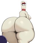  2022 absurd_res ambiguous_gender animate_inanimate big_breasts big_butt blush bowling_ball bowling_pin breasts butt duo female fuckable_pin hi_res horny_blue_bowlingball huge_butt nipples nude sssonic2 white_body 
