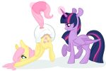  2015 ambiguous_gender archived_source cutie_mark diaper digital_drawing_(artwork) digital_media_(artwork) duo feral hasbro horn magic_user monsterbunny my_little_pony simple_background standing 