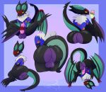  balls beverage butt clothed clothing dragon genitals glass hi_res male nintendo noivern open_clothing open_shirt open_topwear penis pok&eacute;mon pok&eacute;mon_(species) pose presenting presenting_hindquarters raised_tail shirt thirstspace tongue tongue_out topwear video_games wyvern 