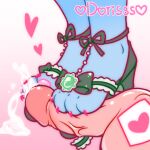  &lt;3 4_toes anthro blue_body blue_skin bodily_fluids claws clothing cum cum_on_feet dorisss feet female foot_fetish foot_focus foot_play footjob footwear genital_fluids genitals green_clothing green_footwear high_heels humanoid_genitalia male male/female pawpads paws penis pink_pawpads sex shoes_on simple_background toe_claws toe_play toejob toes 