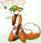  2015 ambiguous_gender anthro archived_source bodily_fluids collar dialogue diaper digital_drawing_(artwork) digital_media_(artwork) dipstick_ears dipstick_tail english_text feces fur good_boy hair hypnosis kneeling markings messy_diaper mind_control monsterbunny multicolored_ears onomatopoeia saliva scat simple_background soiled_diaper soiling solo sound_effects speech_bubble tail_markings text 