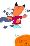  assertive_dominant canid canine cartoon_network clothed clothing duo female fox hi_res leafytuberzz2 madeleine_(we_baby_bears) male male/female mammal panda_(wbb) we_baby_bears we_bare_bears 
