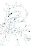  ambiguous_gender anthro blue_eyes dragon hi_res legendary_pok&eacute;mon nintendo pok&eacute;mon pok&eacute;mon_(species) reshiram smile solo video_games winte 