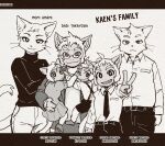  absurd_res anthro brother brothers dark_ishihara daughter edit english_text family father group haplorhine hard_translated hi_res kaen_nakayoshi male mammal monkey mother open_mouth parent primate sibling sister smile son text translated young 
