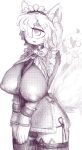  90_percent_studios absurd_res anthro archeryves breasts clothing female hair hi_res legwear maid_uniform mitsuyo_chihaya panties patches_ito purrfect_apawcalypse stockings underwear uniform video_games visual_novel 