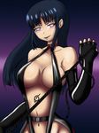  artist_request bare_shoulders belt blue_hair blush bodypaint breasts cleavage dominatrix elbow_gloves female femdom fingerless_gloves gloves gradient gradient_background hyuuga_hinata large_breasts latex latex_gloves long_hair lowres midriff naruto naughty_face no_bra no_panties qvga solo waist_belt waistbelt whip 
